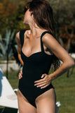 FLAIR BODYSUITS MAILLOT CLAUDIA NOIR MADE IN FRANCE DECOLLETE COEUR