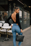 FLAIR BODYSUITS BODY VIRGILE VELOURS DOS NU MADE IN FRANCE 1