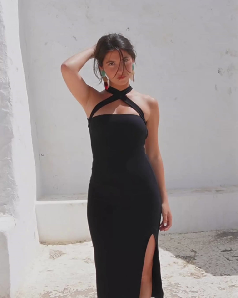 Robe longue noir Desir Flair Bodysuits